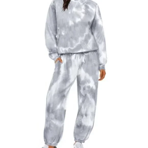 Plus Size Lounge Set Long Sleeve Sweatsuit Jogger Tracksuit Oversized Chic Comfy